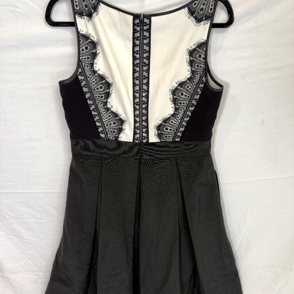 White House Black Market Lace Tuxedo Dress